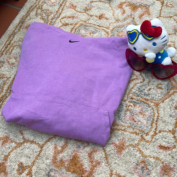 Nike Sweaters - Nike Sportswear Women's Washed Hoodie CZ9854-597 S (Purple Glow/Black),Small